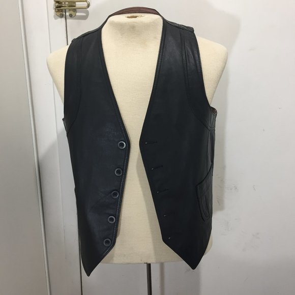 THE BOUTIQUE OF LEATHERS VINTAGE VESTS SIZE L - Picture 5 of 8